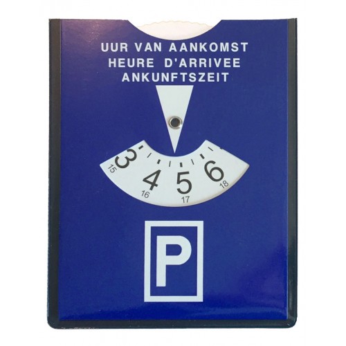 3-talige parkeerschijf in PVC hoes