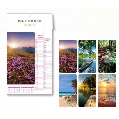 Wandkalender Natuur met notitieruimte